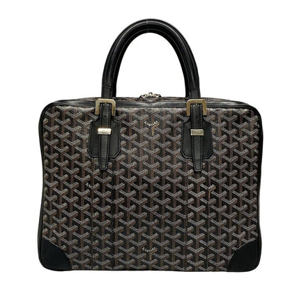 Goyard Business Bag Diplomat Black×brown×white Leather