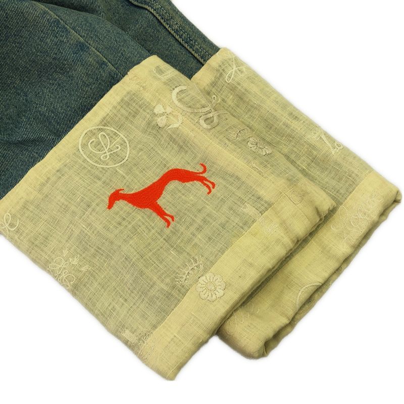 Loewe Embroidery Fisherman Denim Pants S2192110ib Indigo Blue 32