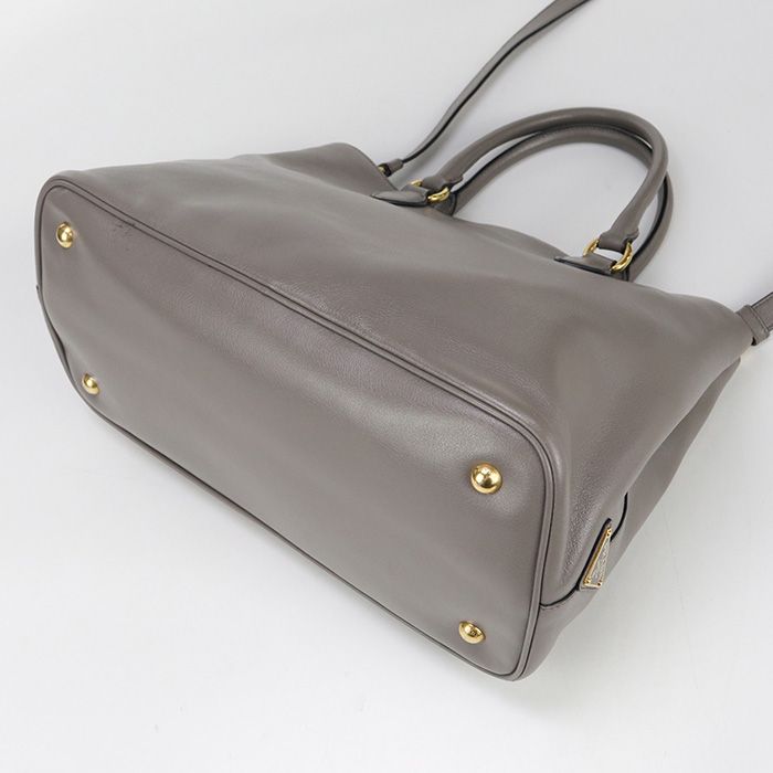 Prada 2WAY 1ba579 2EBJ F0572 Tote Bag Grained Calf Womens