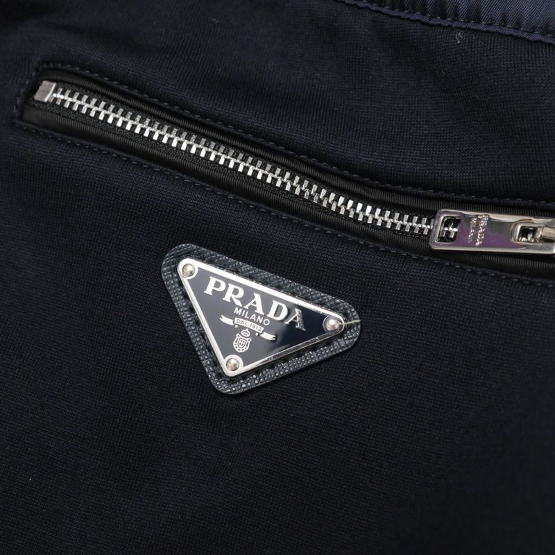 Prada Pants Size S Sweatshirt Cutout Triangle Logo Plate 20240612 Ra0086