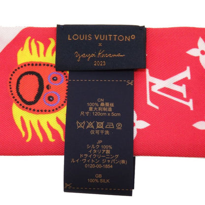 Louis Vuitton × Yayoi Kusama YK Bandeau BB Face M78312 Silk White Red Scarf LV