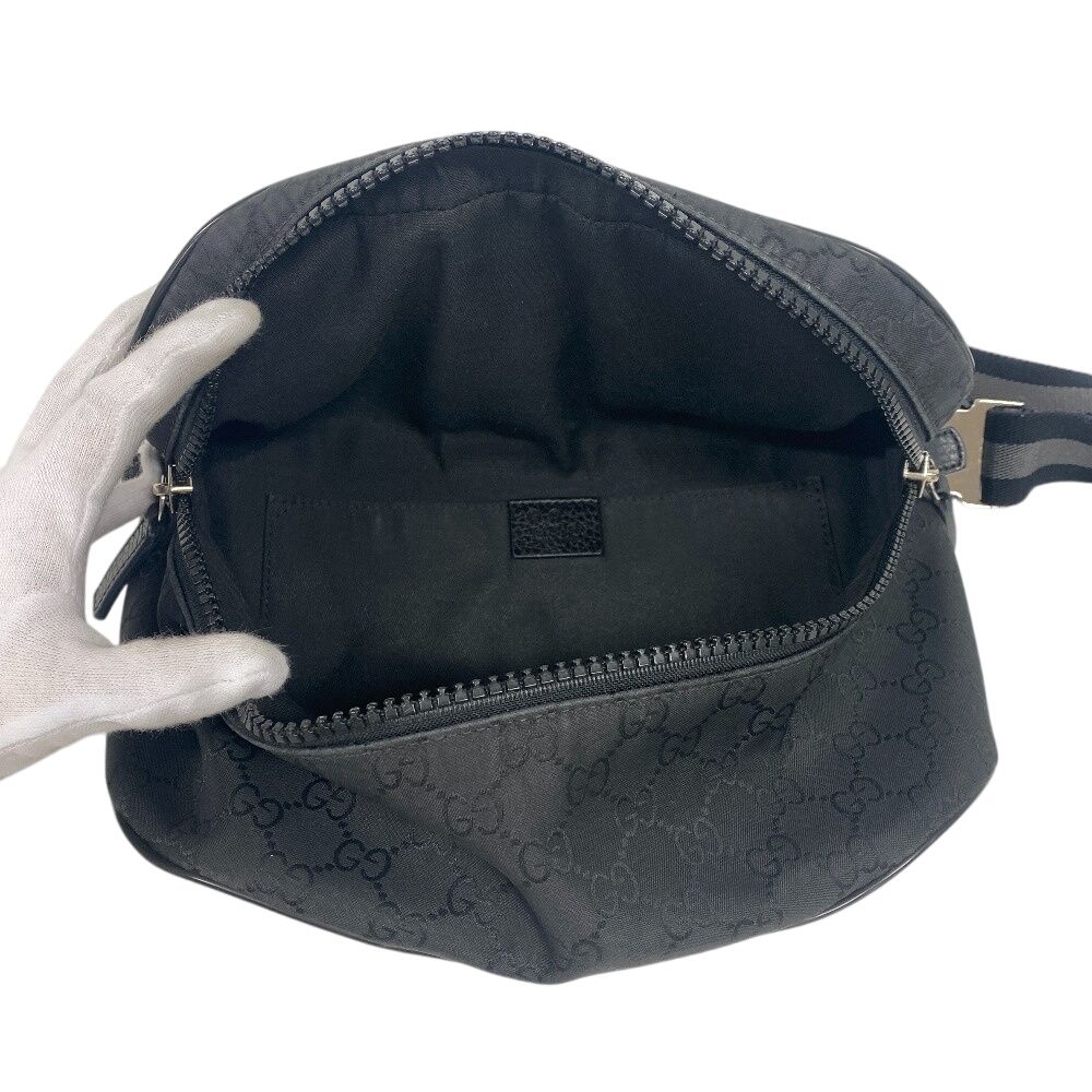 Gucci/Gucci Gg Nylon Body Bag Black Unisex Brand