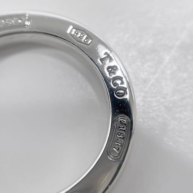 Tiffany & Co Necklace Silver 1837 Polished Ag 925