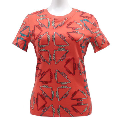 Hermes Short Sleeve T-Shirt Micro T-Shirt Cotton Salmon X Multicolor 34 Green