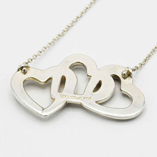 '-1 Tiffany & Co Tiffany & Co Necklace Triple Heart Silver 925 Accessories Total