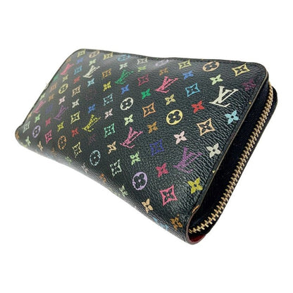 Louis Vuitton M60243 Multicolor PVC Zippy Wallet Black 403710 Long Wallet