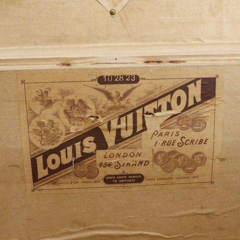 Louis Vuitton Vintage Damier Canvas Brown Unisex Trunk