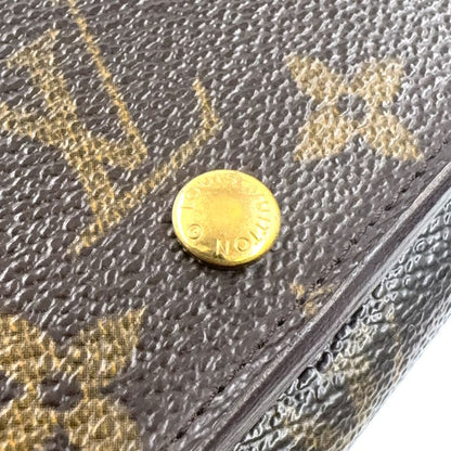 Louis Vuitton Portmonnais Vieux Trésor Monogram Leather × PVC Brown Bifold