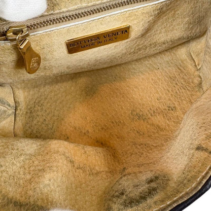 Bottega Veneta Mini Shoulder Bag Tassel Fringe Intrecciato Leather Black