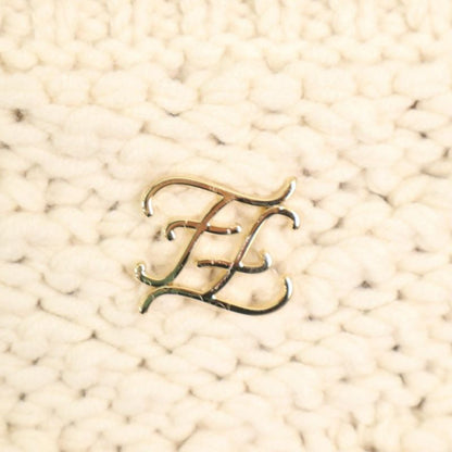Fendi Knit Women's FF Logo Cropped Sweater Long Sleeve Clothing Tops Apparel
