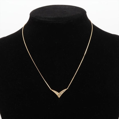 Christian DIOR Necklace GP With Rhinestones Gold