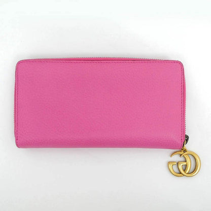 Gucci GG marmont Zip Around 409392 1147 Pink Long Wallet