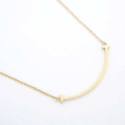 Tiffany & Co Necklace T-smile Small 18K Yellow Gold Yellow Gold Ladies