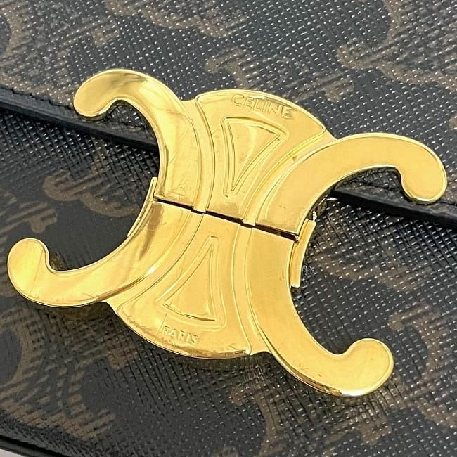 Celine Semishoulder Bag Claude Brown Triomphe