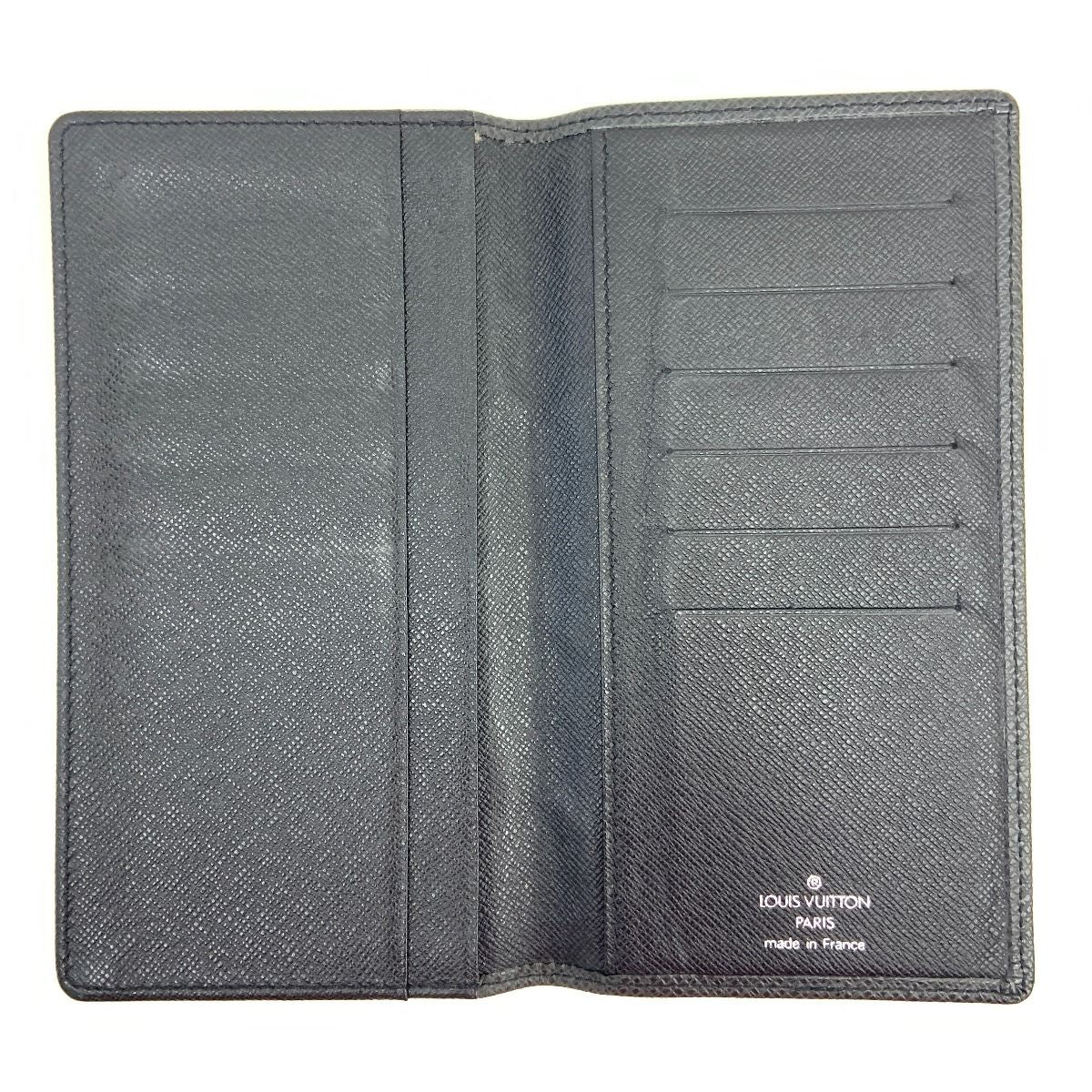 Louis Vuitton Taiga Porto Cult Credit Bifold Long Wallet Wallet M31002 Black