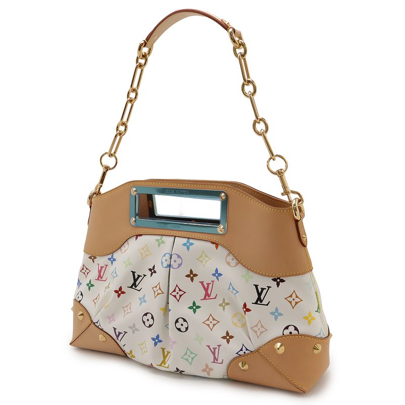 Louis Vuitton Monogram Multicolor Judy MM Handbag 2WAY Shoulder Bag One
