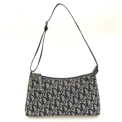 Christian Dior Trotter Handbag Pouch Beige X Black