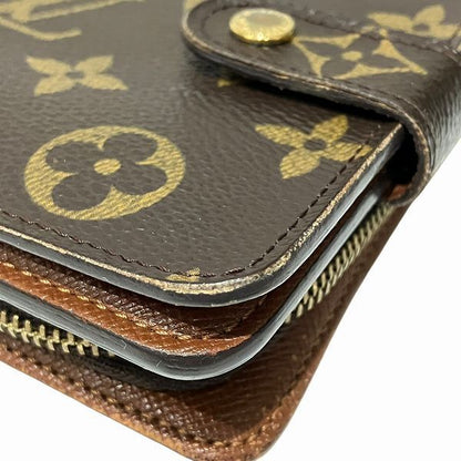 Louis Vuitton Monogram Compact Zip M61667 Bifold Wallet Unisex