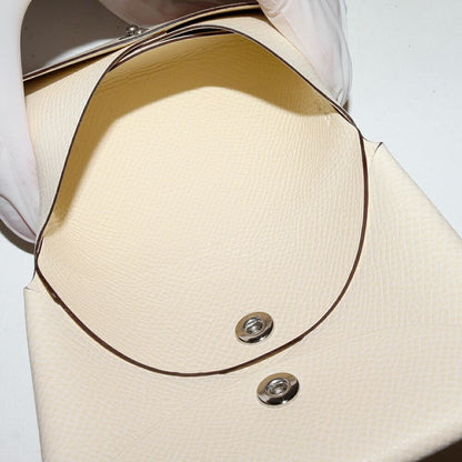 Hermes Coin Case Card Case Calvi Duo Epson Nata Silver Hardware