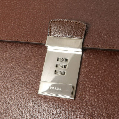 Prada Briefcase Dial Lock Business Bag Leather Document Bag 20250903 Ra5916