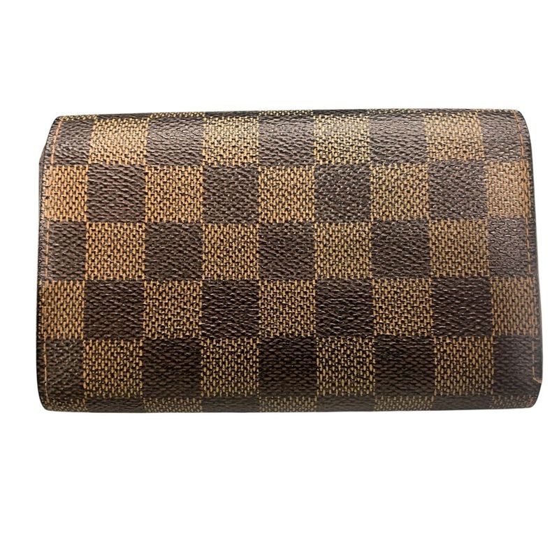 2746 Louis Vuitton Damier Portefeuille Trésor N61736 Ebène Preowned