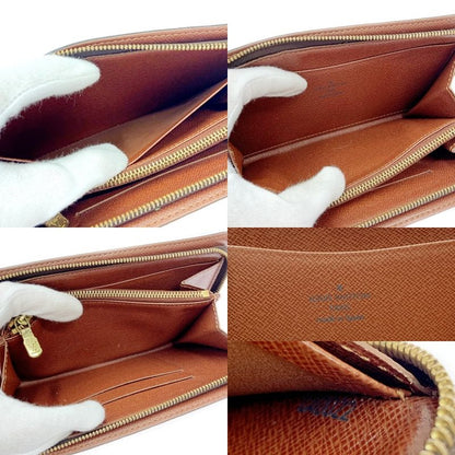 Louis Vuitton M61727 Monogram PVC Porte Monnaie Zip Long Wallet Brown 403692