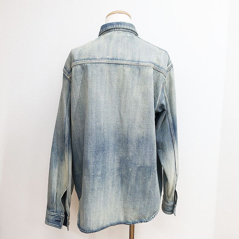 Dior Denim Jacket Shirt 113d585by994 Blue - Size 43 Cotton Apparel