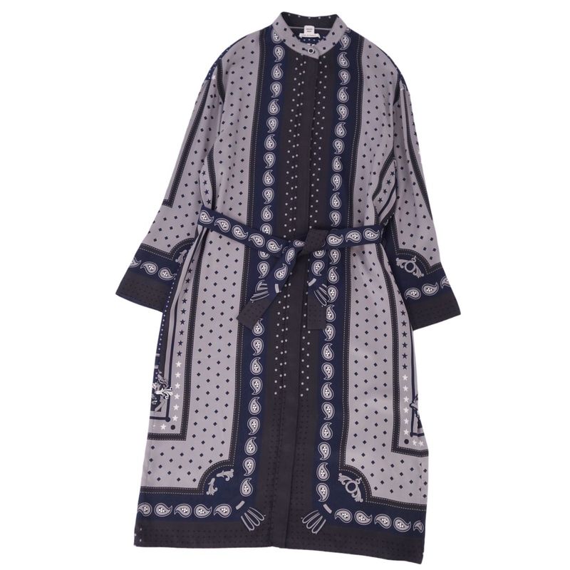 Hermes Dress 22AW Shirt All-over Silk Tote