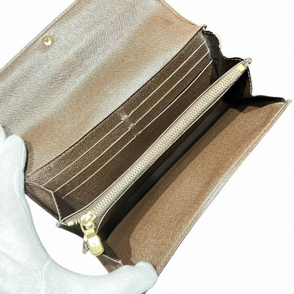 Louis Vuitton Damier Portefeuille Sarah N61734 Long Wallet Unisex