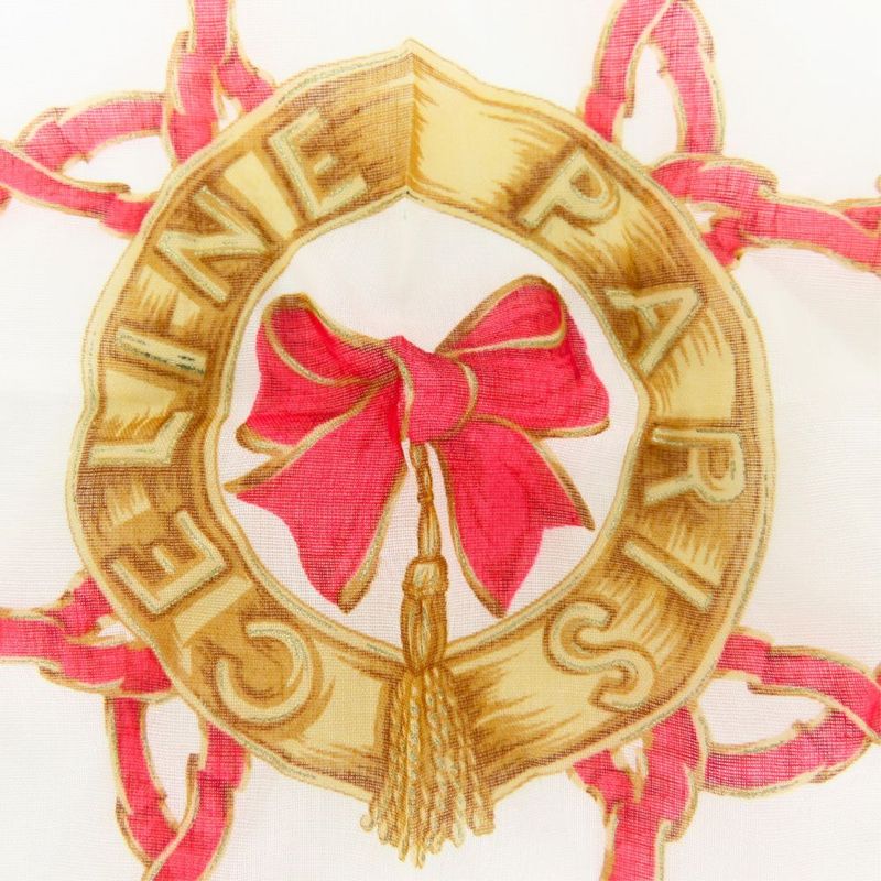 Celine Handkerchief Cotton Navy Red White Small Fashionable Ladies Women Celine