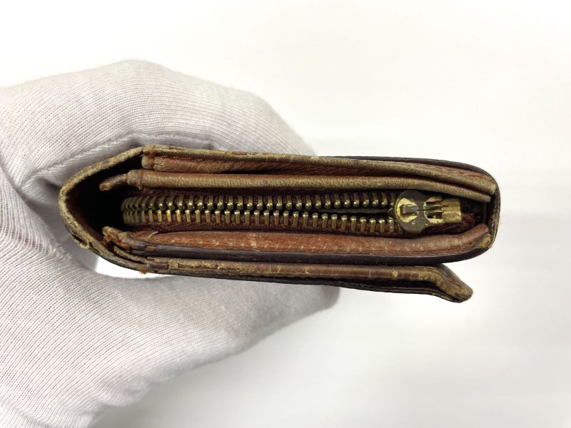 Louis Vuitton Monogram Porte Monet Vieux Trésor M61730 Foldable Wallet L-shape