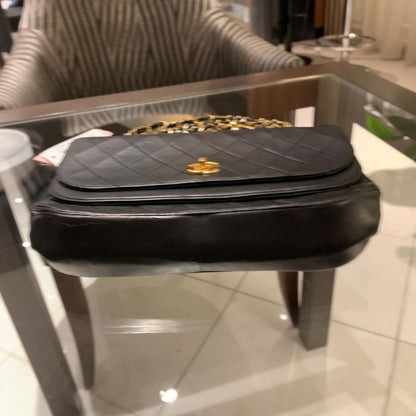 ◎authentic Chanel Half Moon Shoulder Bag Black