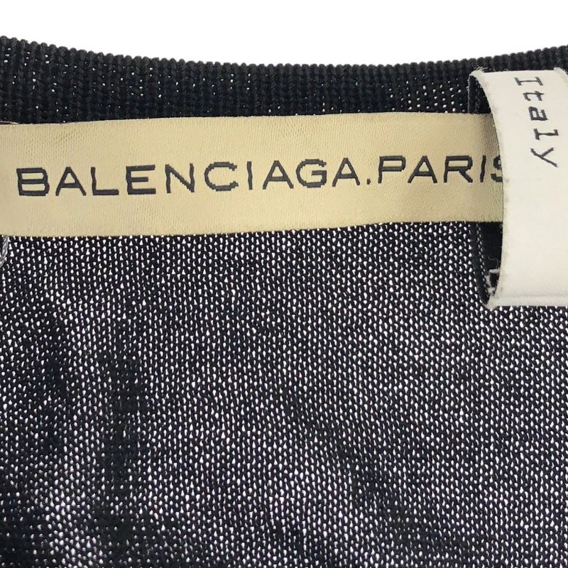 Balenciaga 2004aw Nicolas Ghesquiere Period Zip Design Silk Knit Vest 143716