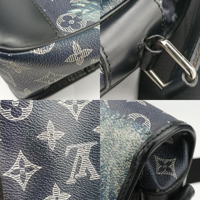 Louis Vuitton Messenger PM Navy And White Monogram Savannah M54248th2187
