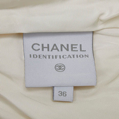 Chanel Sport Line Coco Mark Blouson Zip Up Size: 36 P16401w02679 Ivory Wool