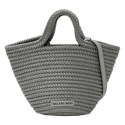 Balenciaga Bag Ladies Brand Handbag Shoulder Bag 2way Nylon Ibiza Small Gray