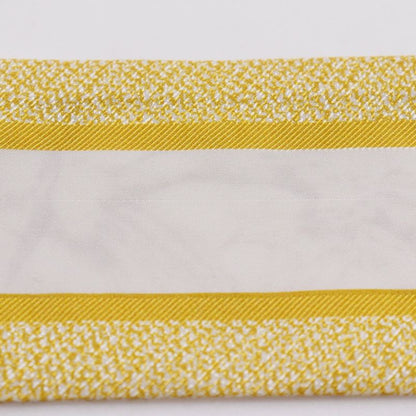 [dior] Christian Dior Mitzah Toile De Jouy Sauvage Ribbon Scarf Silk Yellow/whit