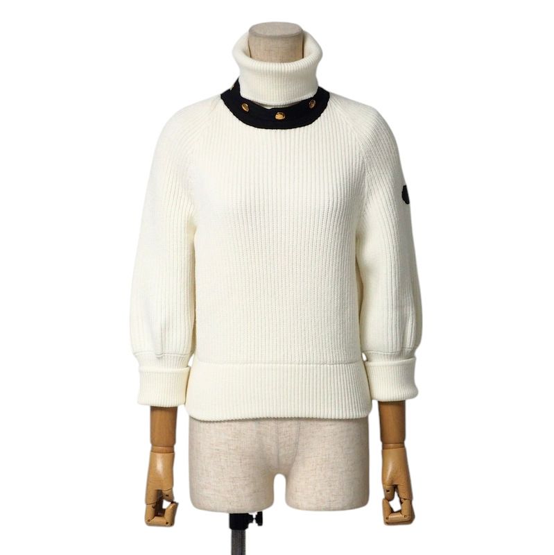 Louis Vuitton Sweater Size S 2WAY Turtleneck Ribbed Knit Sweater [recommended]
