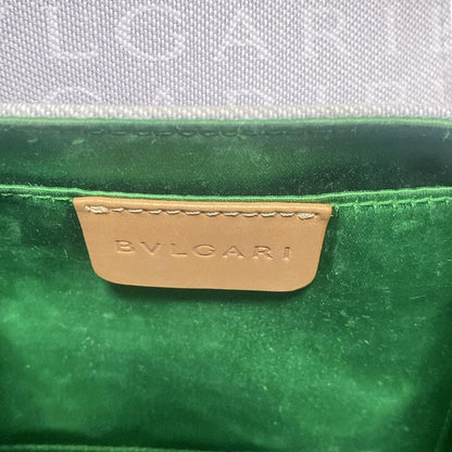 Bvlgari Handbag B-zero1 (bag) Light Gray And Brown Drum Bag Leather