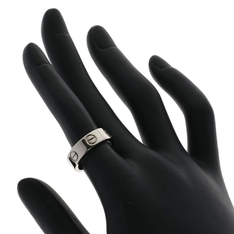 Cartier Love Ring #50 Ring - 18K White Gold Ladies