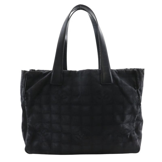 Chanel Tote MM New Travel Line A15991 Nylon Canvas Black Ladies Tote Bag