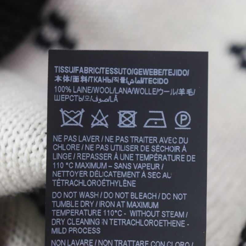  Saint Laurent Paris 2021 694838 100% Wool Reindeer Pattern Nordic Knit