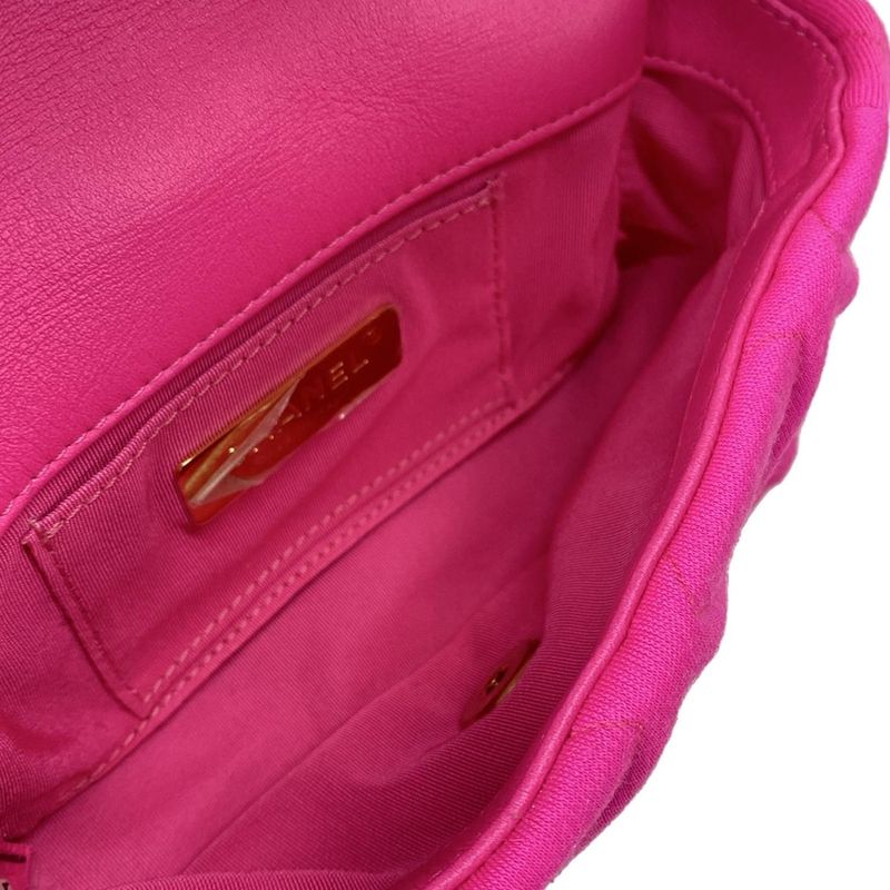 Chanel Waist Pouch Chanel 19 Pink Chain Belt / Flap Bag / 3 Color Hardware