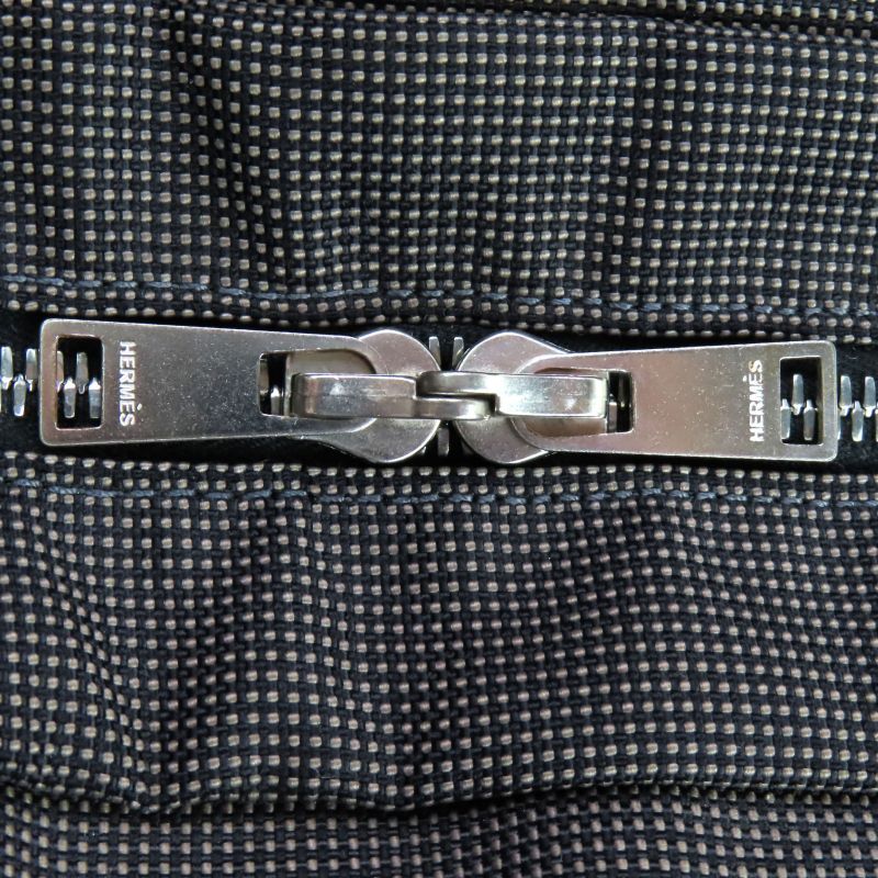 Hermes Yale Line MM Silver Hardware Canvas Tote Bag With H Logo Serie Button