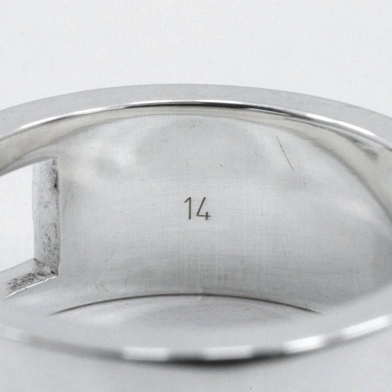 Gucci Branded G Silver 925 Size 13 Ladies 7.9g Ring