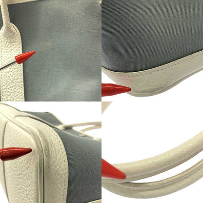 Hermes Garden Party TPM Canvas Leather Tote Bag