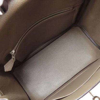 Hermes Birkin 25 Silver Hardware Handbag Togo Women