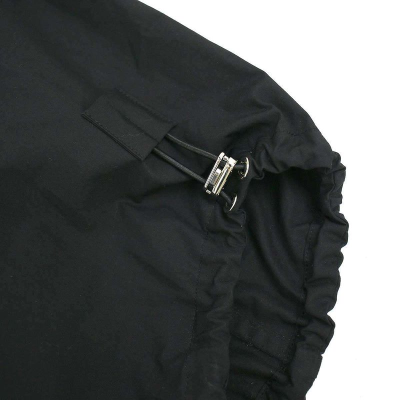 Hermes 22ss Draw String Ring Short Sleeve Over Blouse Shirt 2e0604dj Black 40