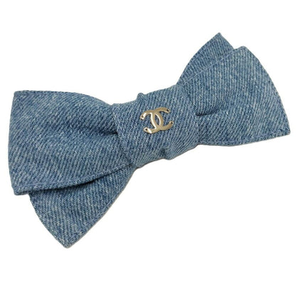 Chanel Ribbon Barrette Denim Blue 26C