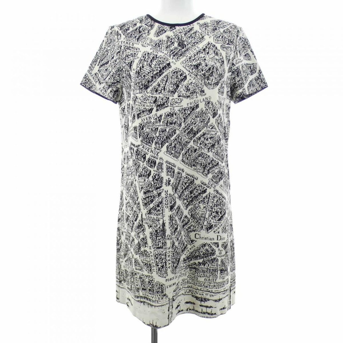 Dior Plan de Paris Technical Mesh Dress